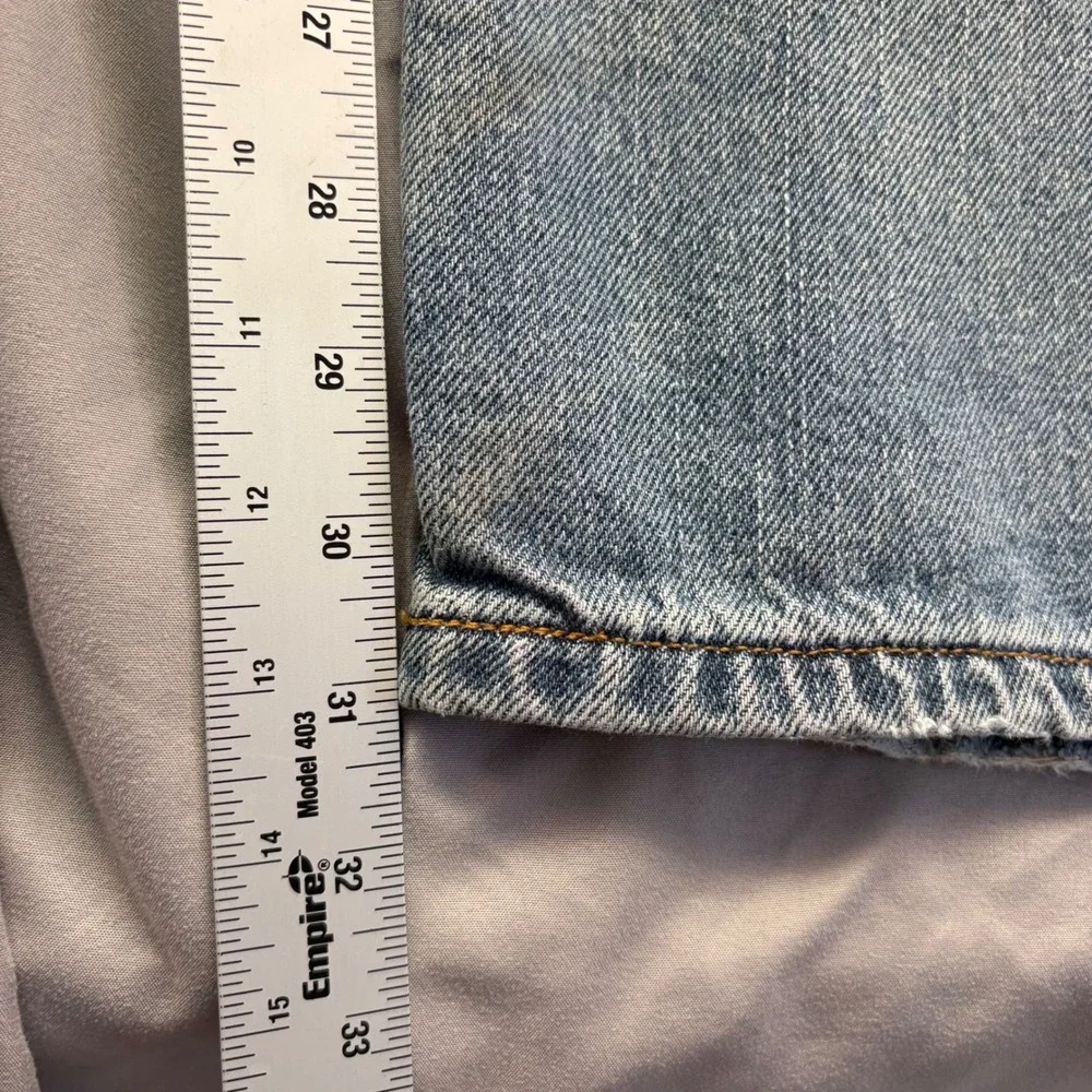 Levis 505 Regular Fit Mens Jeans Light Wash Denim‎ 36x32 Straight Leg 100 Cotton